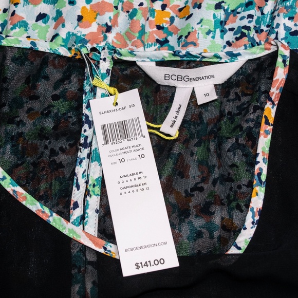 NWT BCBGeneration “Agate” Fit & Flare Mesh Mini Dress - Picture 3 of 6